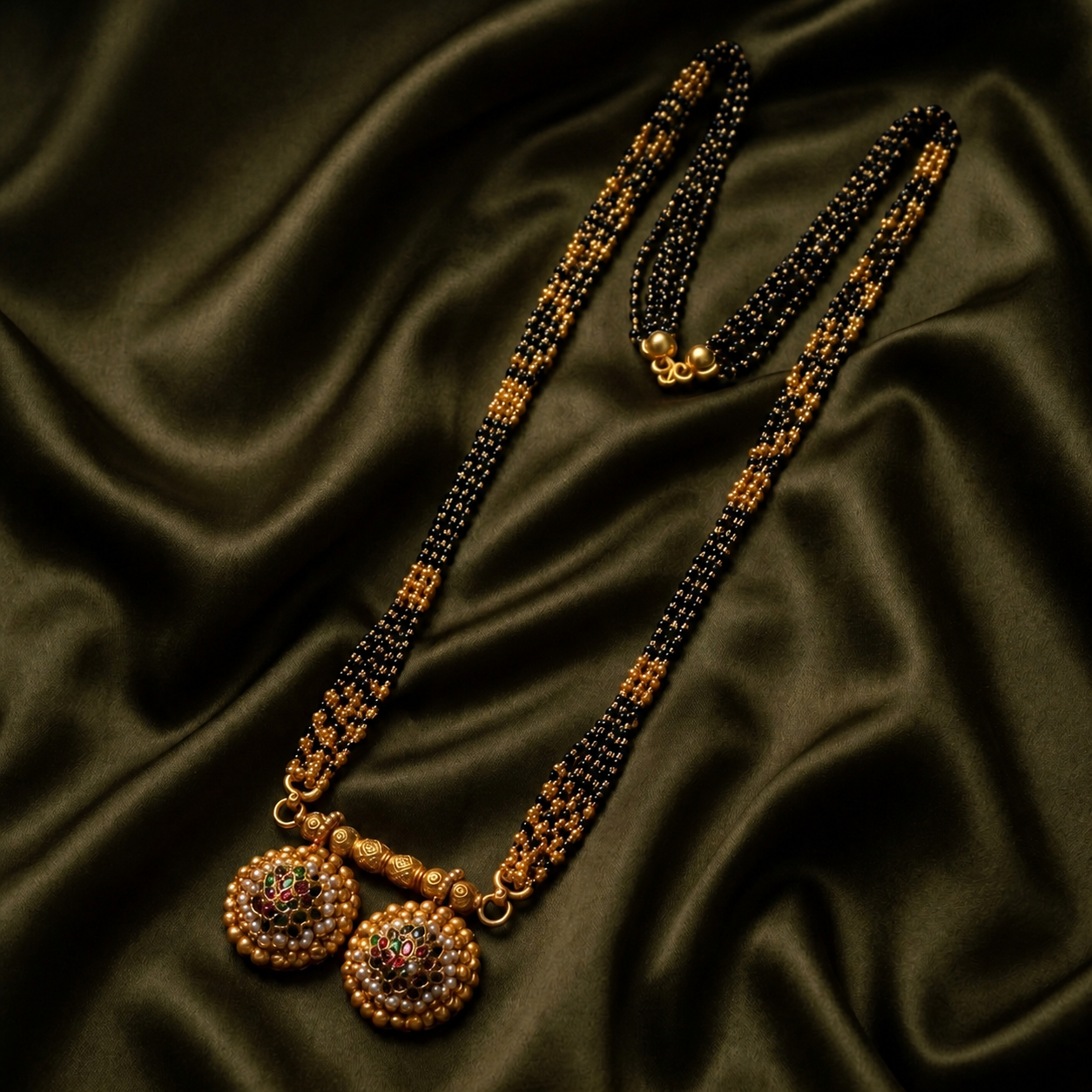 Royal Temple Gold Necklace Set